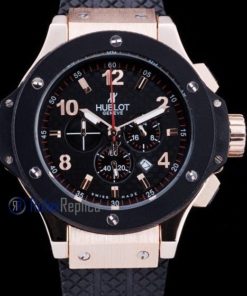 hublot replica big bang rose gold black dial orologio copia