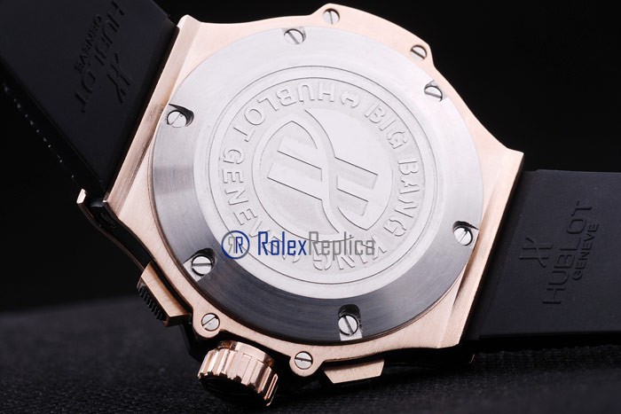 hublot replica big bang rose gold black dial orologio copia - immagine 9