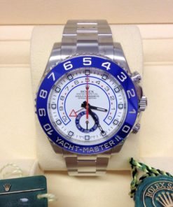 rolex replica yacht-master II 116680 44mm blue ceramichon bezel orologio copia