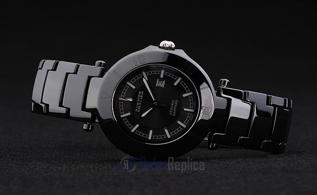 Cartier replica pasha black ceramic orologio imitazione perfetta - immagine 9