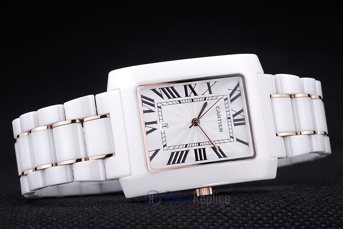 Cartier replica tank americaine ceramic orologio imitazione perfetta - immagine 4