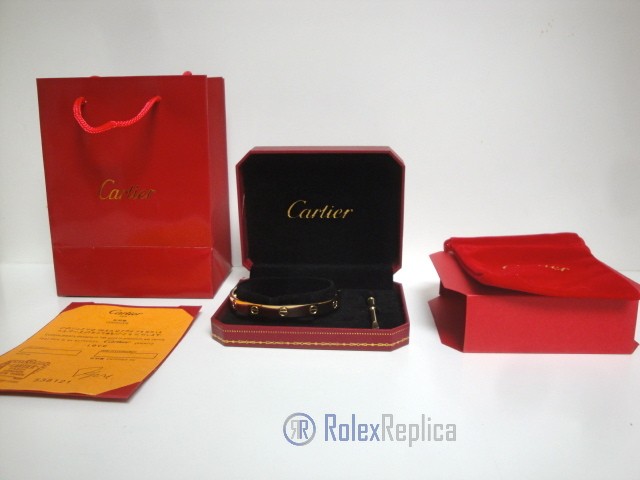 Cartier replica gioiello bracciale love oro giallo - immagine 8
