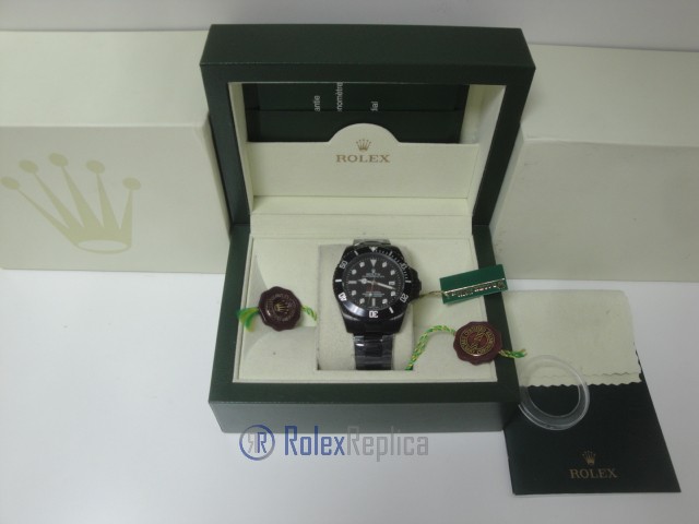 rolex replica seadweller pro-hunter pvd black dial orologio replica copia lusso imitazione - immagine 2