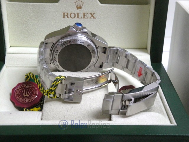 rolex replica deepsea seadweller acciaio black out red edition orologio replica - immagine 6