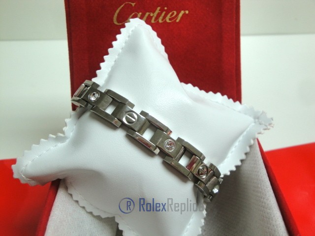 Cartier replica gioiello bracciale diamond oro bianco - immagine 4