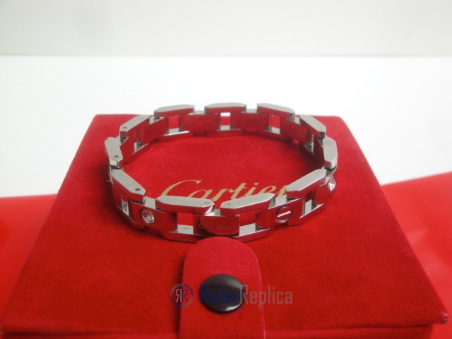 Cartier replica gioiello bracciale diamond oro bianco - immagine 6