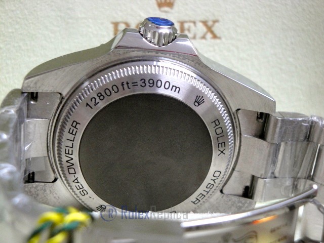 rolex replica deepsea seadweller acciaio black out red edition orologio replica - immagine 9