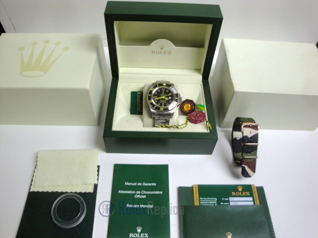 rolex replica deepsea seadweller acciaio black out yellow edition orologio replica - immagine 2