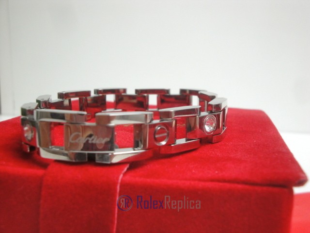 Cartier replica gioiello bracciale diamond oro bianco - immagine 8