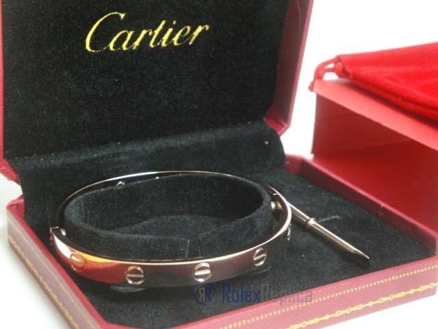 Cartier replica gioiello bracciale love oro rosa - immagine 10