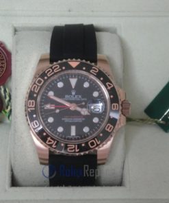 rolex replica GMT master II ceramica rose gold strip rubber orologio replica