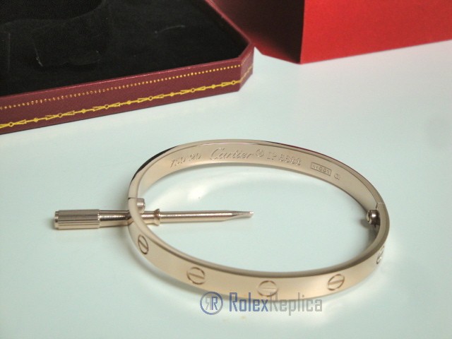Cartier replica gioiello bracciale love oro rosa - immagine 5