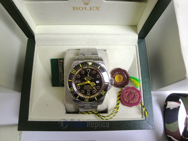 rolex replica deepsea seadweller acciaio black out yellow edition orologio replica
