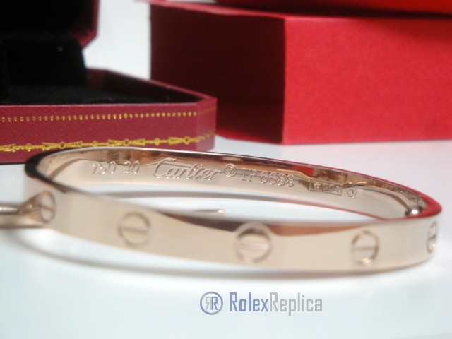 Cartier replica gioiello bracciale love oro rosa - immagine 6