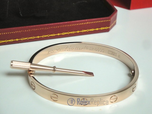 Cartier replica gioiello bracciale love oro rosa - immagine 11