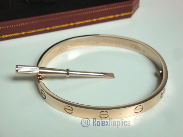 Cartier replica gioiello bracciale love oro rosa - immagine 12