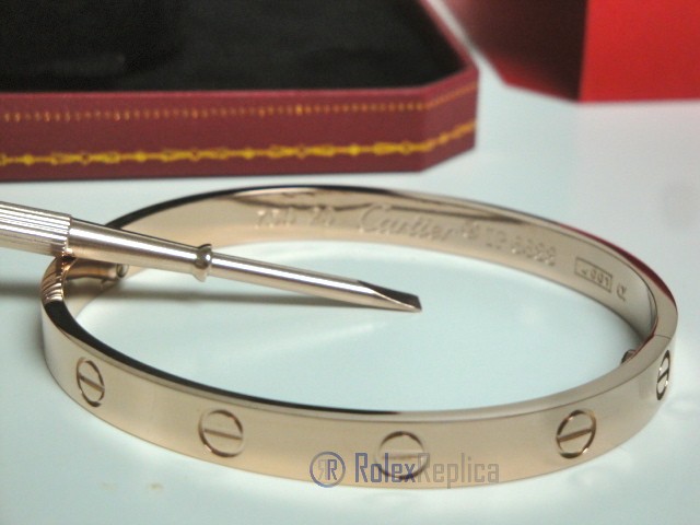 Cartier replica gioiello bracciale love oro rosa - immagine 13