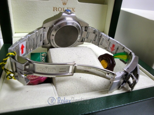 rolex replica deepsea seadweller acciaio black out yellow edition orologio replica - immagine 12