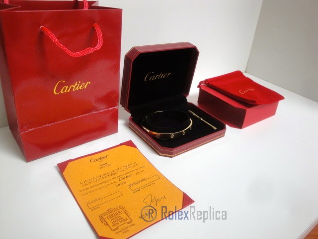 Cartier replica gioiello bracciale love oro giallo - immagine 10