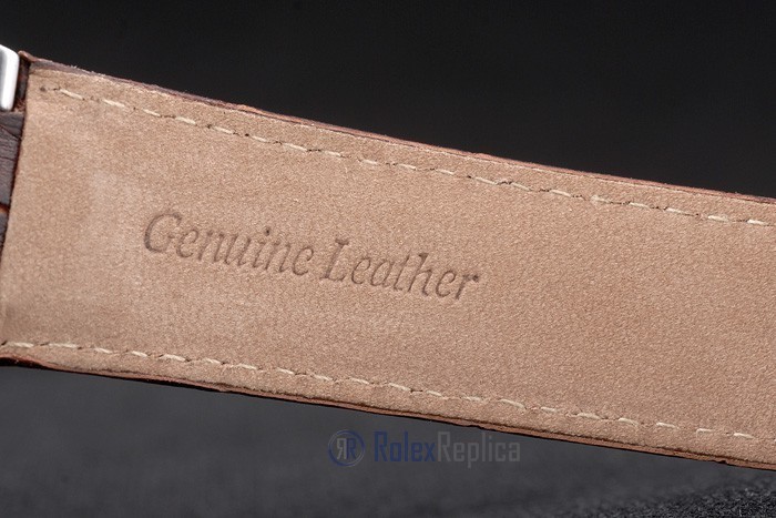 Cartier replica ballon bleu acciaio madreperla strip leather orologio imitazione perfetta - immagine 10