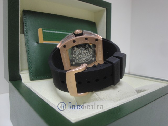 richard mille replica skull nano ceramic skeletron rose gold white dial strip rubber-b - immagine 8