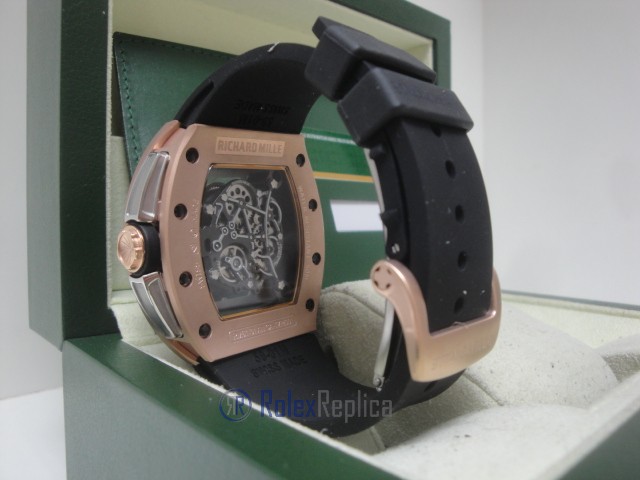 richard mille replica skull nano ceramic skeletron rose gold white dial strip rubber-b - immagine 9