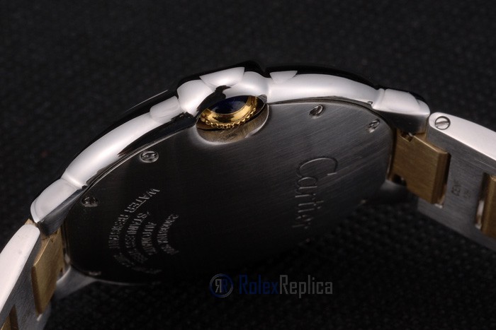 Cartier replica ballon bleu acciaio oro white dial orologio imitazione perfetta - immagine 10