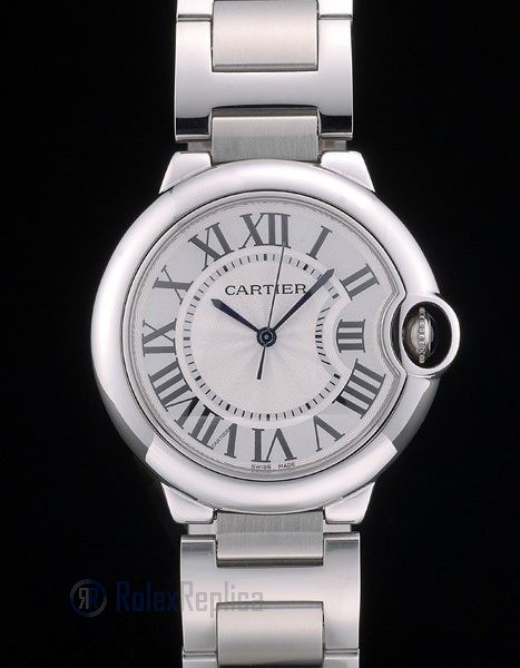 Cartier replica ballon bleu acciaio argentèè dial orologio imitazione perfetta