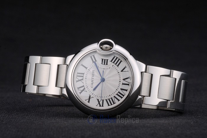 Cartier replica ballon bleu acciaio argentèè dial orologio imitazione perfetta - immagine 6