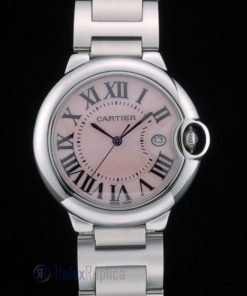Cartier replica ballon bleu acciaio rosèè dial orologio imitazione perfetta
