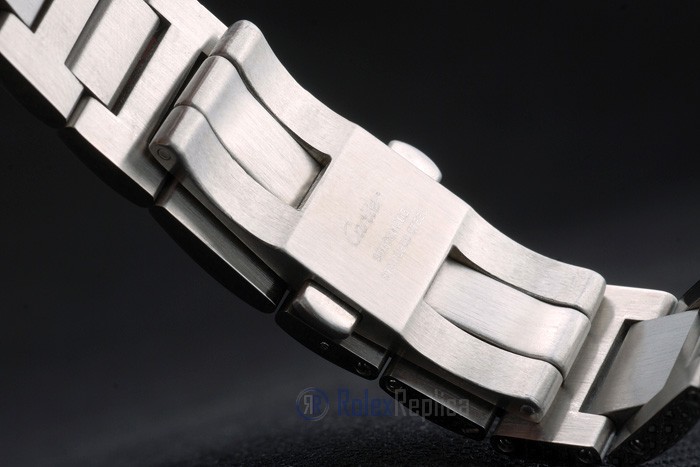 Cartier replica ballon bleu acciaio rosèè dial orologio imitazione perfetta - immagine 8
