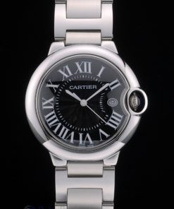 Alternative view of Cartier replica ballon bleu acciaio black dial orologio imitazione perfetta