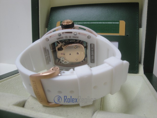 richard mille replica skull nano ceramic skeletron limited edition white strip rubber-b - immagine 9