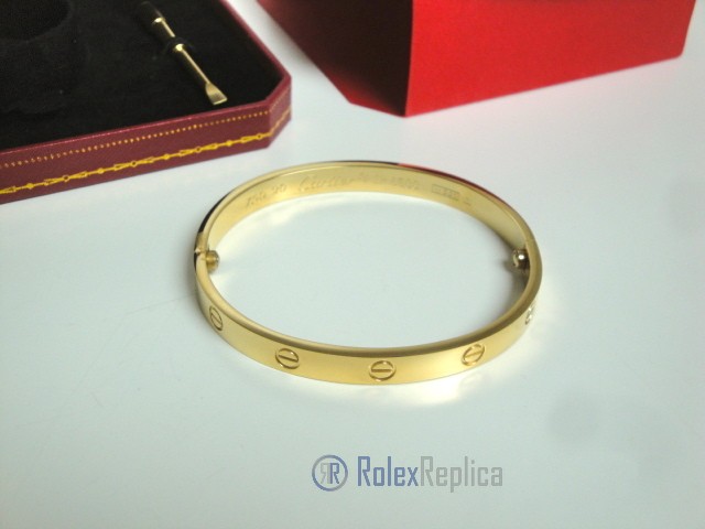 Cartier replica gioiello bracciale love oro giallo - immagine 6
