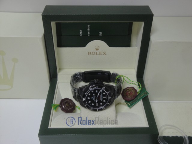 rolex replica seadweller pro-hunter pvd black dial orologio replica copia lusso imitazione - immagine 6