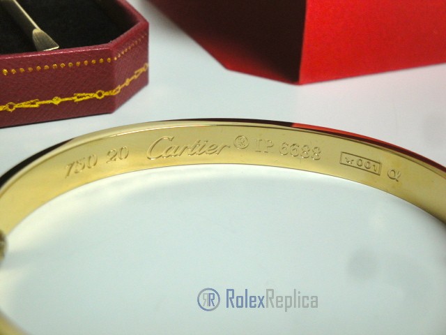 Cartier replica gioiello bracciale love oro giallo - immagine 12