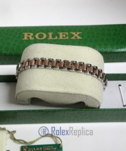 Rolex replica gioielli bracciale jubilèè strip oro rosa acciaio bi-colour