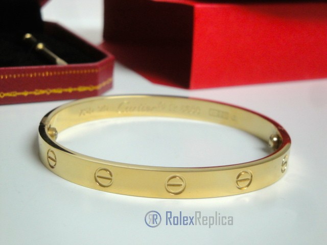 Cartier replica gioiello bracciale love oro giallo - immagine 5