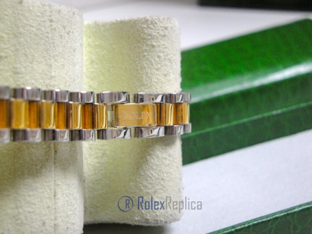 Rolex replica gioielli bracciale jubilèè strip oro giallo acciaio bi-colour - immagine 11