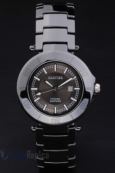 Cartier replica pasha black ceramic orologio imitazione perfetta - immagine 3