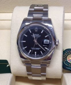 rolex replica datejust oyster black dial orologio imitazione
