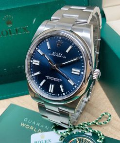 Alternative view of Rolex replica Oyster Perpetual 41 124300 Blue