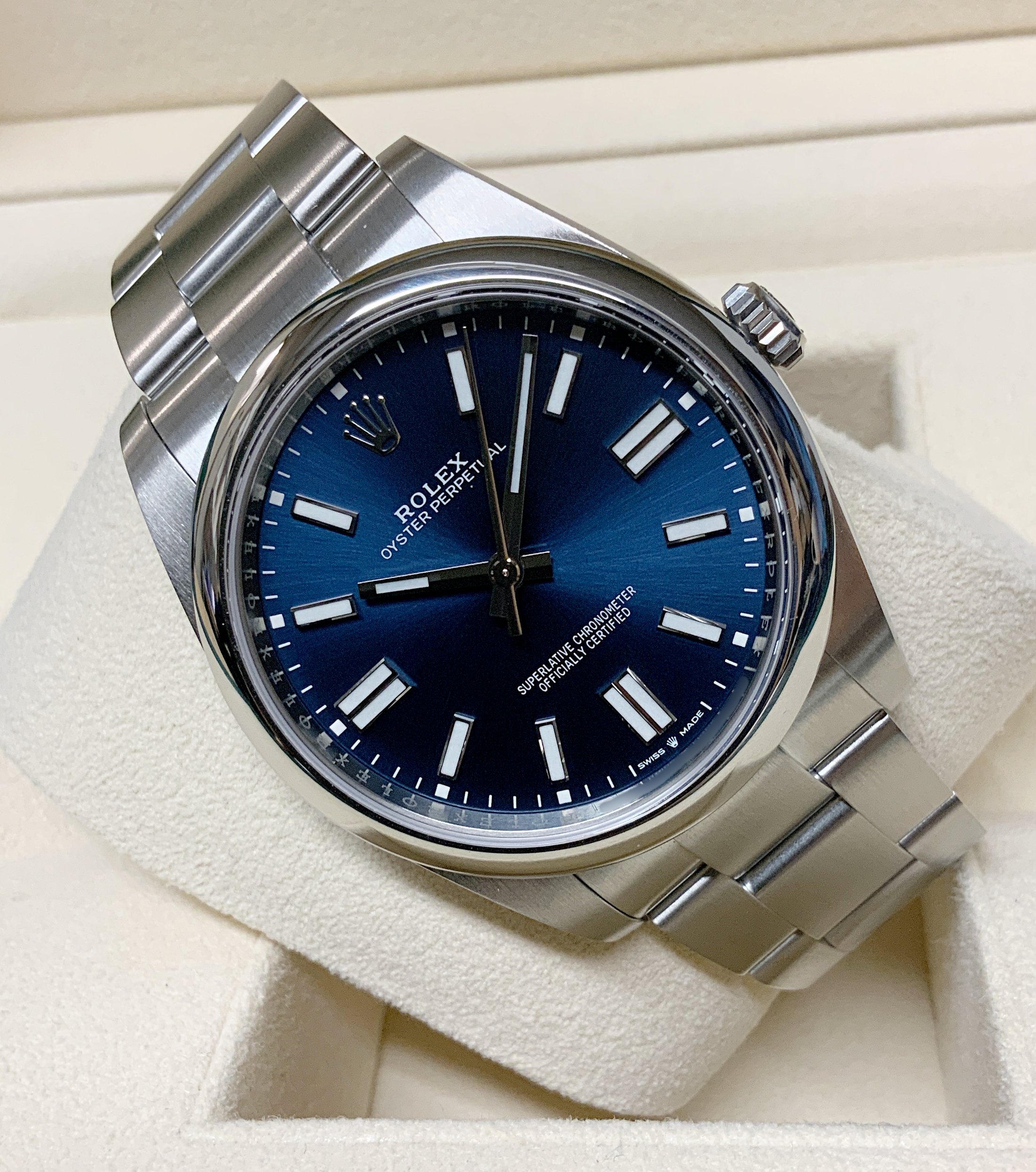 Rolex replica Oyster Perpetual 41 124300 Blue - immagine 4