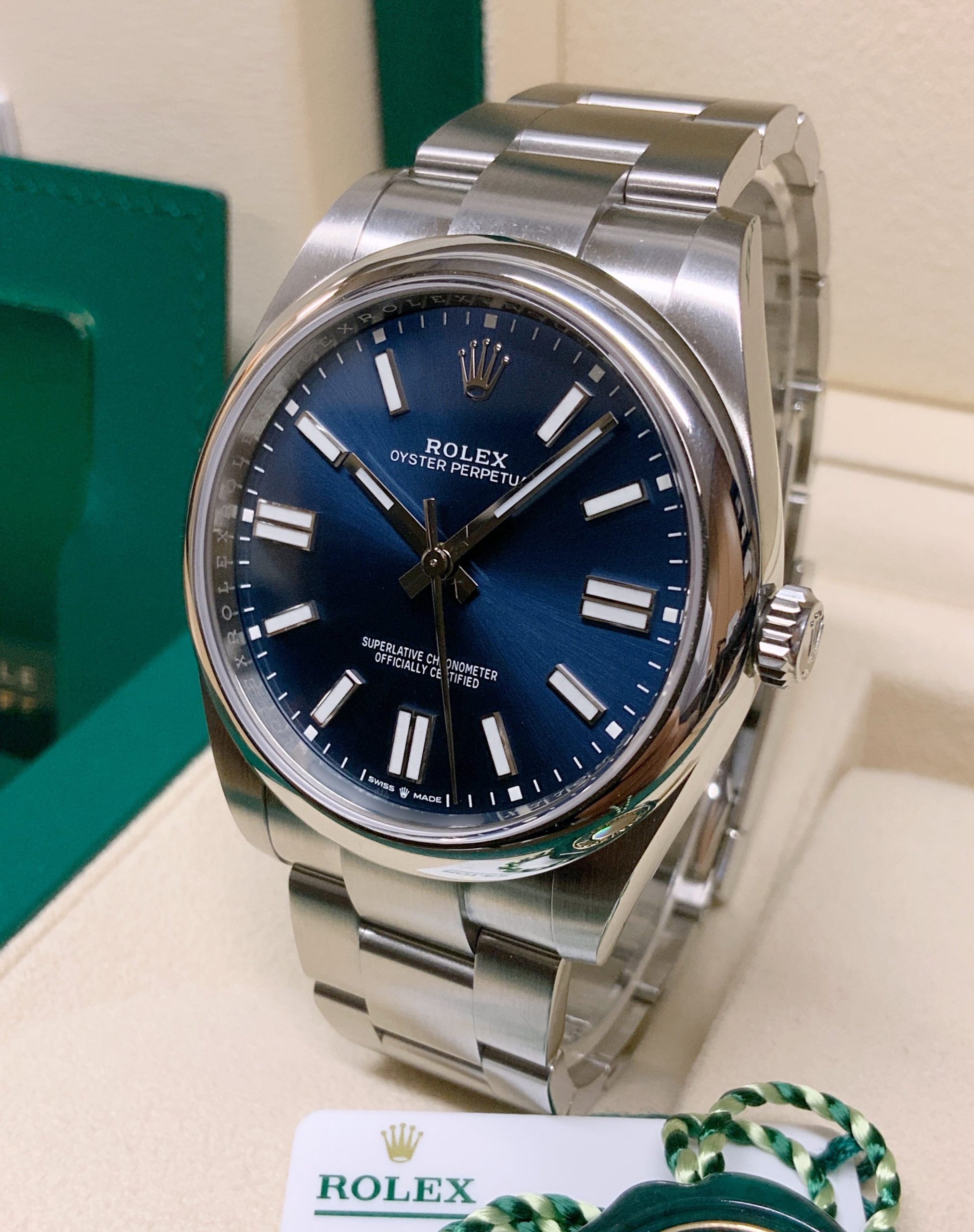 Rolex replica Oyster Perpetual 41 124300 Blue - immagine 5