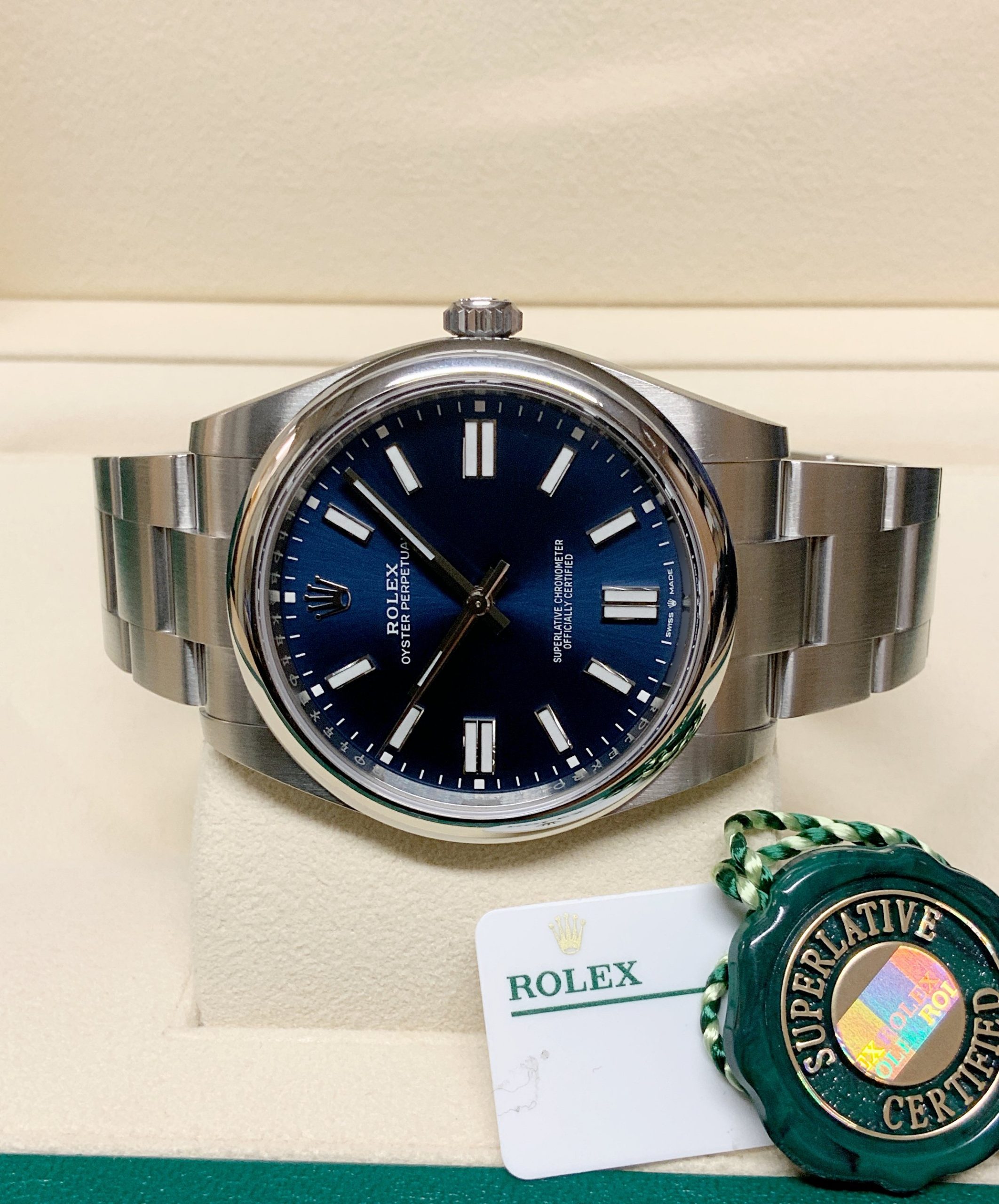 Rolex replica Oyster Perpetual 41 124300 Blue - immagine 6