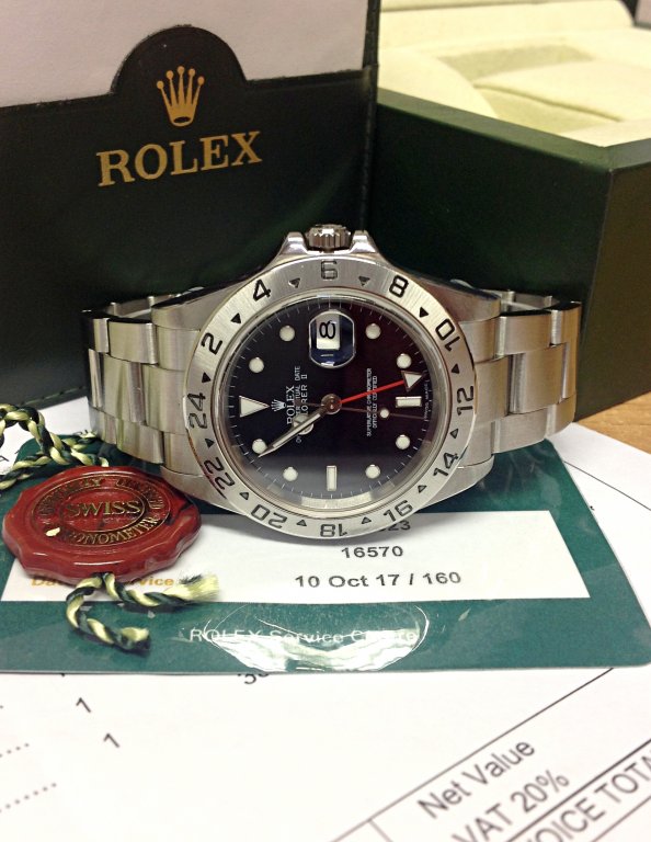Rolex replica explorer II classic 16570 40mm Black Dial - immagine 4