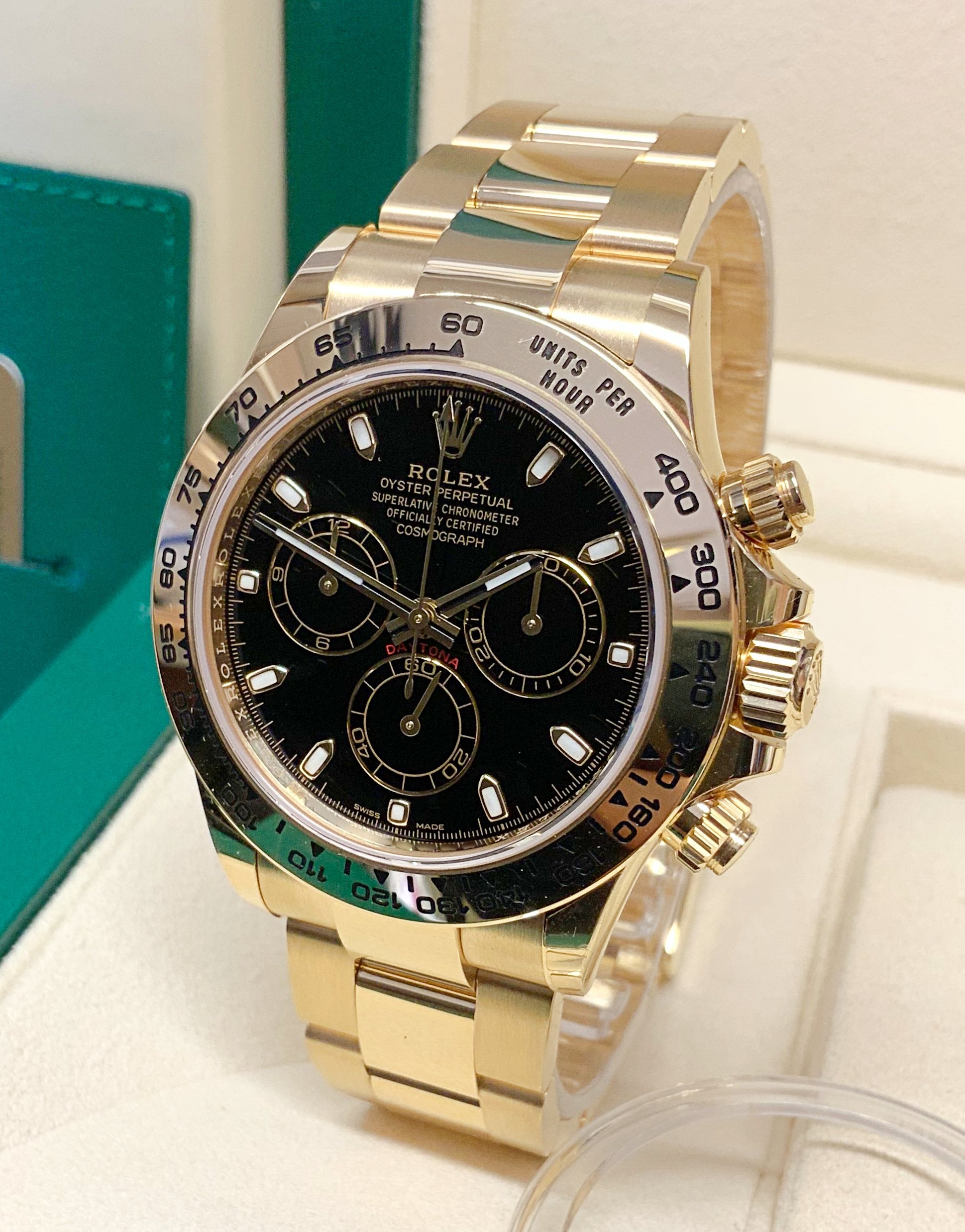 Rolex replica Daytona Yellow Gold 116508 Black dial - immagine 2