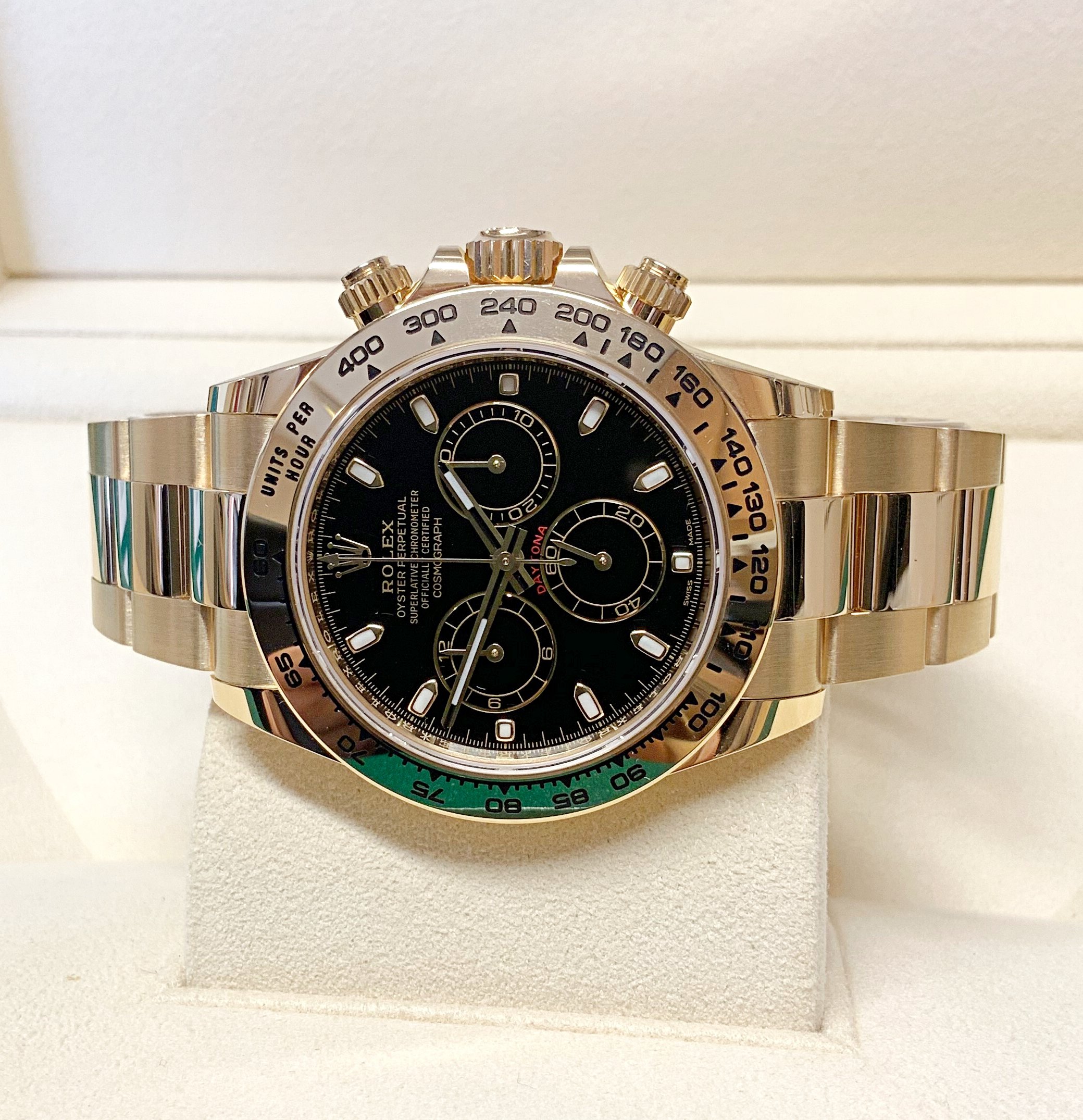 Rolex replica Daytona Yellow Gold 116508 Black dial - immagine 3