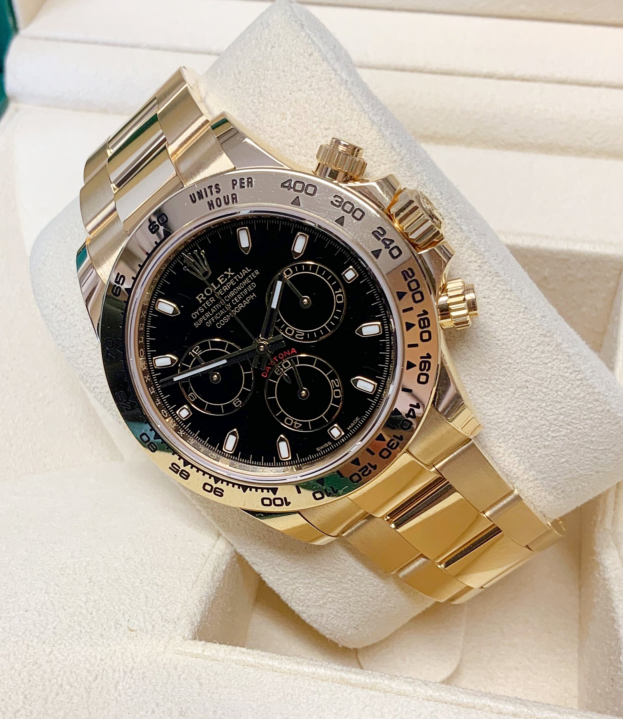 Rolex replica Daytona Yellow Gold 116508 Black dial - immagine 5