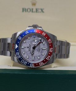 Rolex replica GMT master II 126719BLRO meteorite white gold